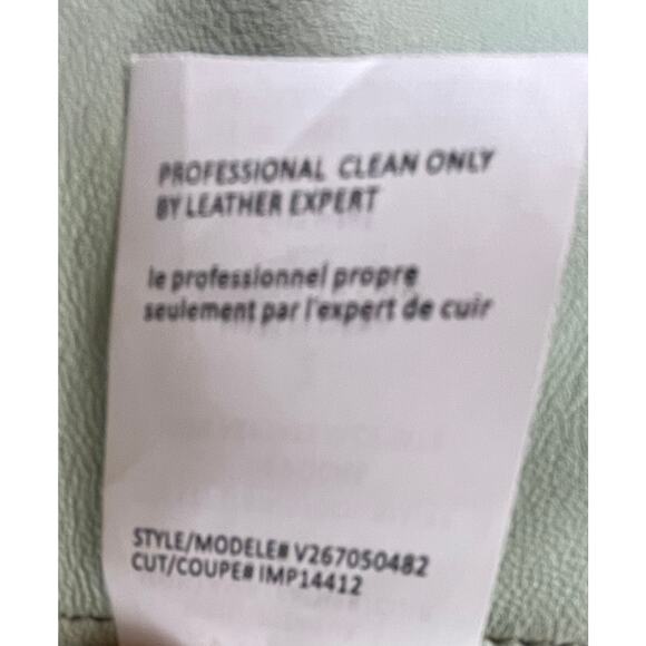 Vince 100% Lamb Leather Dress Sz 2 Green – Excellent Condition w/ Pockets luxury - Picture 12 of 12